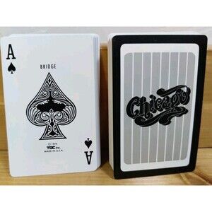 Vtg Chicago 1975 Playing Cards TDC INC USA W Case